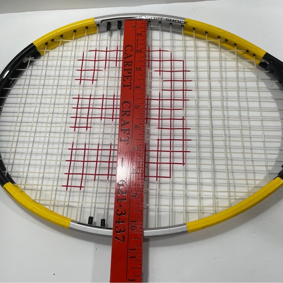 Wilson Titanium Soft Shock Tennis Racquet Matchpoint Black & Yellow Match Point - Picture 13 of 14